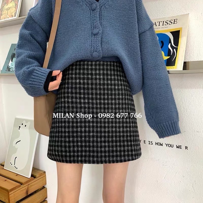 Chân váy dạ ngắn trên gối 2 kiểu nhiều màu | BigBuy360 - bigbuy360.vn