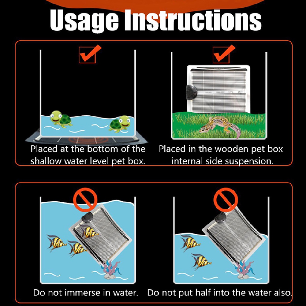 Thảm Sưởi Ấm Cho Thú Cưng Bò Sát Có Thể Điều Chỉnh Nhiệt Độ