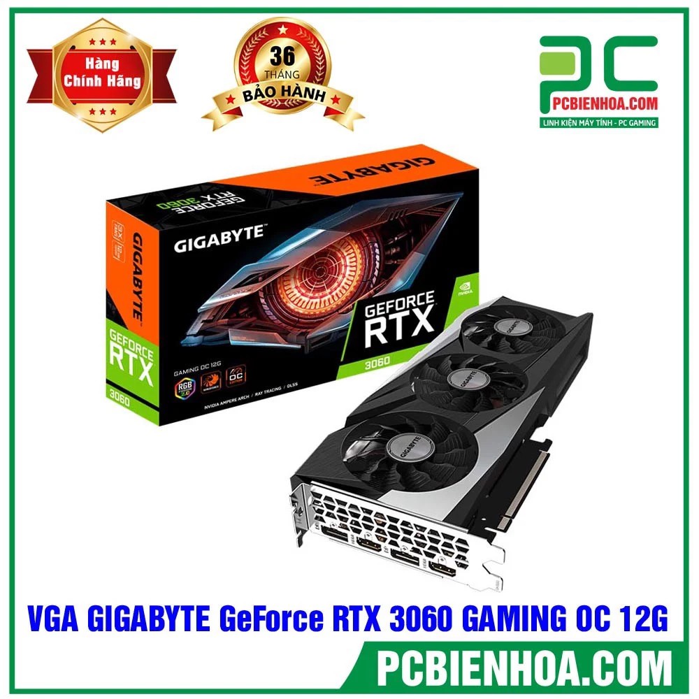 VGA GIGABYTE GEFORCE RTX 3060 GAMING OC 12G (GV-N3060GAMING OC-12GD)