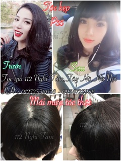 Tóc mái mưa làm từ tóc thật 100%