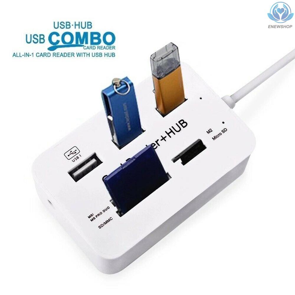 Bộ Chia Usb 3.0 Type C Hub 3.0 Kèm 3 Đầu Đọc Thẻ Nhớ Sd / Tf