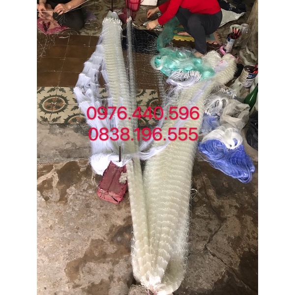 Lưới Dù 3 Màn Cao 2m Dài 60m 8,10,12,16cm Lưới Chìm