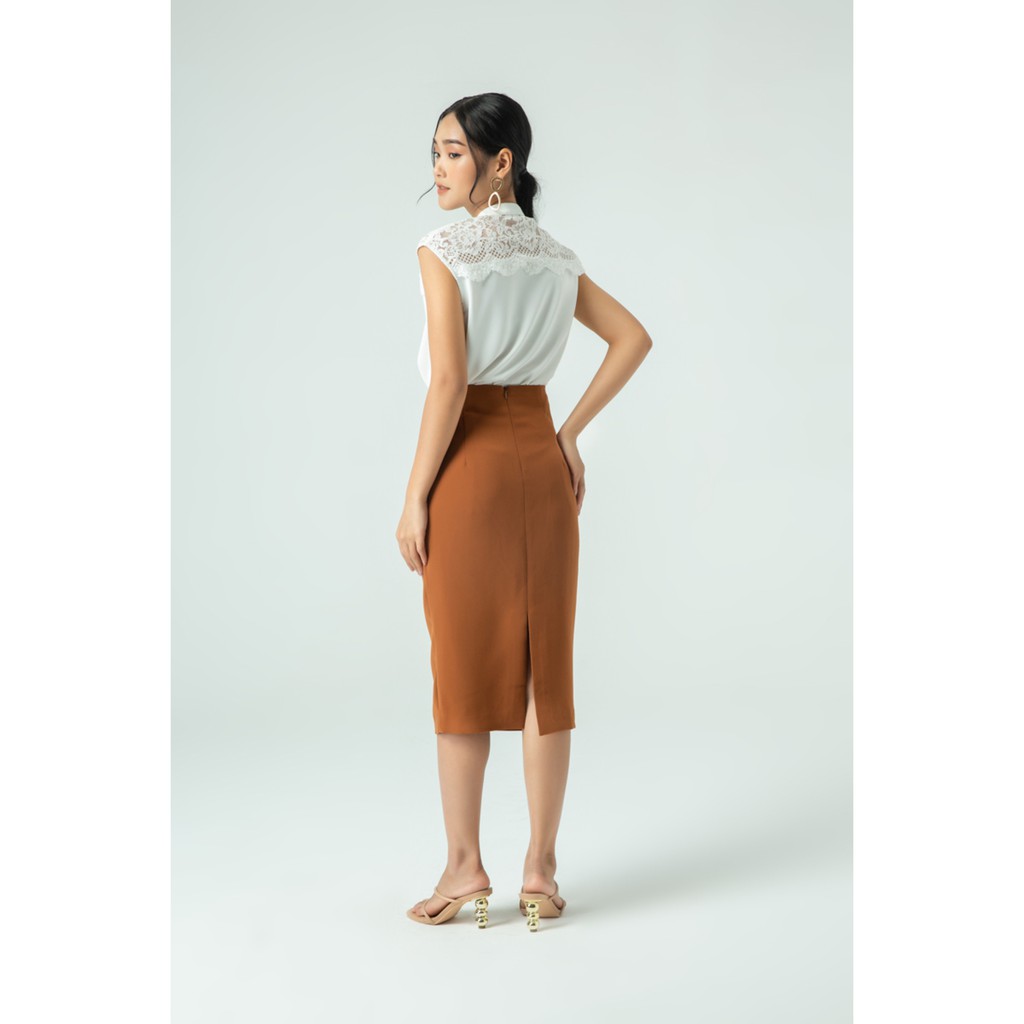 [Mã WABRM4  giảm 15% tối đa 50k đơn 150k] IVY moda chân váy ôm 2 lớp đai liền MS 31M5322 | BigBuy360 - bigbuy360.vn