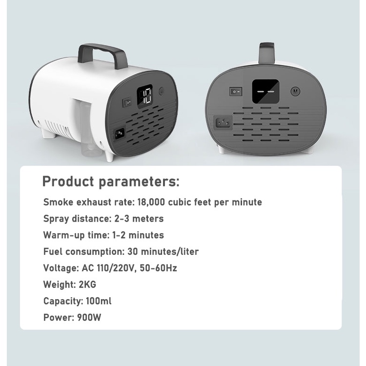 Máy phun khói K8 công nghệ Nano khử mùi khử trùng kháng khuẩn cho ô tô/ văn phòng/ nhà ở/ sân khấu/ vũ trường