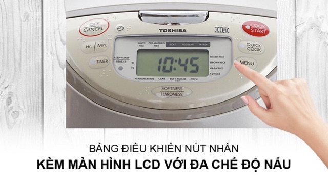 Nồi cơm điện cao tần Toshiba 1.8 lít RC-18RH(CG)VN ( MỚI 100% ) chính hãng bh điện tử