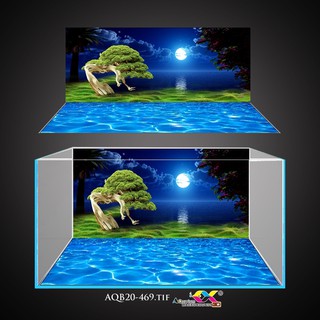 Tranh 3D dán hồ cá cao cấp, siêu nét, siêu ấn tượng, có keo sẵn trên bề mặt, có thể in theo kích thước yêu cầu
