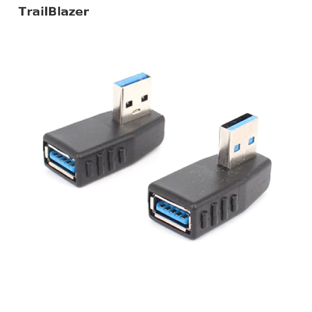Tbvn 90 Degree Left Right Angled USB 3.0 A Male To Female Connector Adapter Jelly