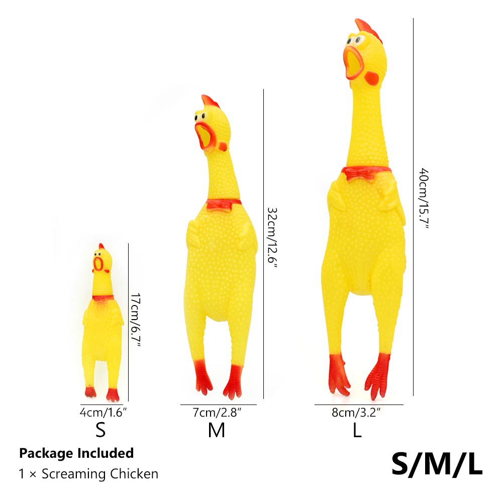 Đồ Chơi Gà Kêu Rên Thảm Thiết ĐỒ CHƠI CHO TRẺ EM VÀ Cho Chó Mèo(CÓ 3 SIZE ĐỂ LỰA CHỌN).