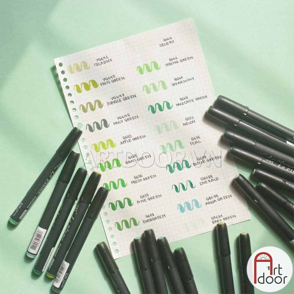 [ARTDOOR] Bút Marker MARVY đầu brush mềm cây lẻ (số 610~698)