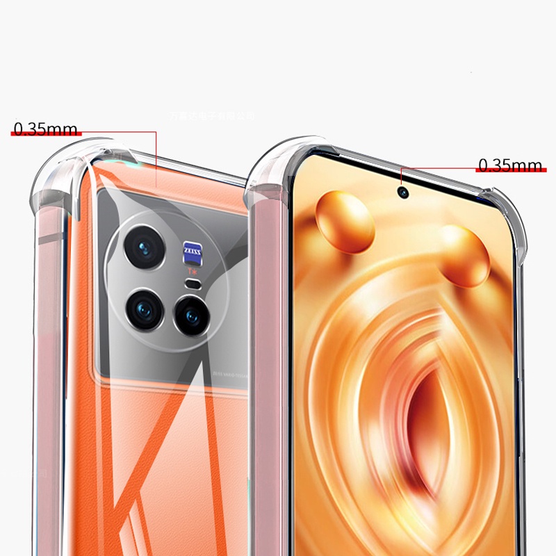 Ốp Điện Thoại TPU Mềm Siêu Mỏng Bảo Vệ Bốn Góc Chống Sốc/Trầy Xước Cho Vivo X80/X80 Pro