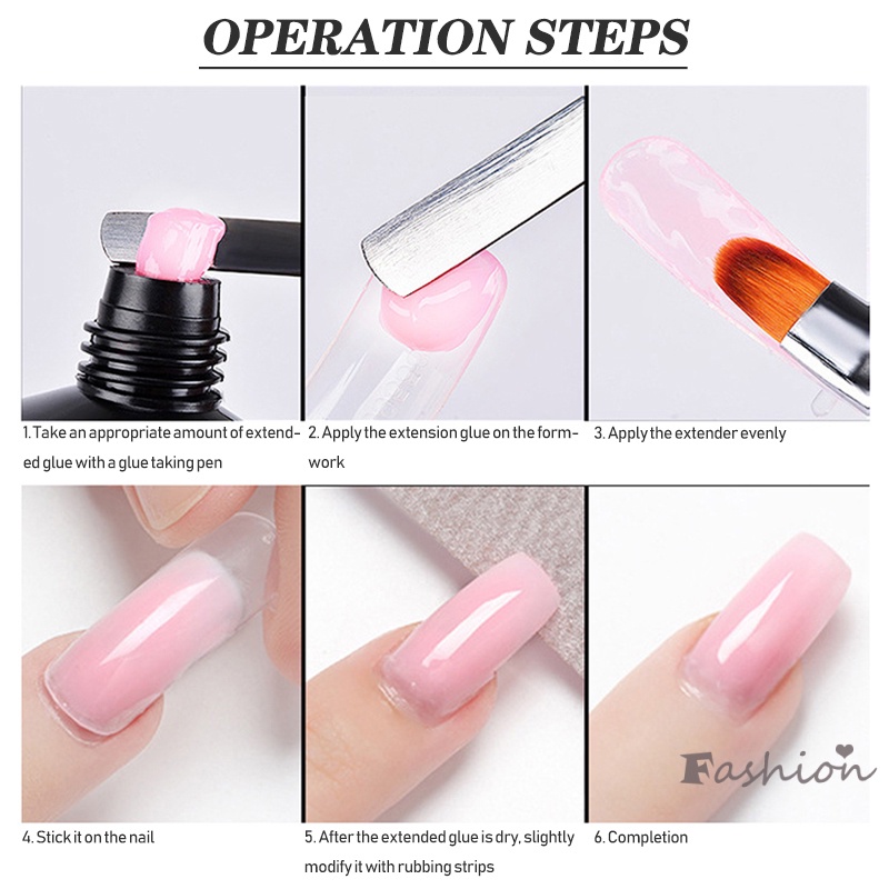 Gel Nối Dài Móng Tay DIY Dễ Sử Dụng Tiện Lợi Dành Cho Nữ