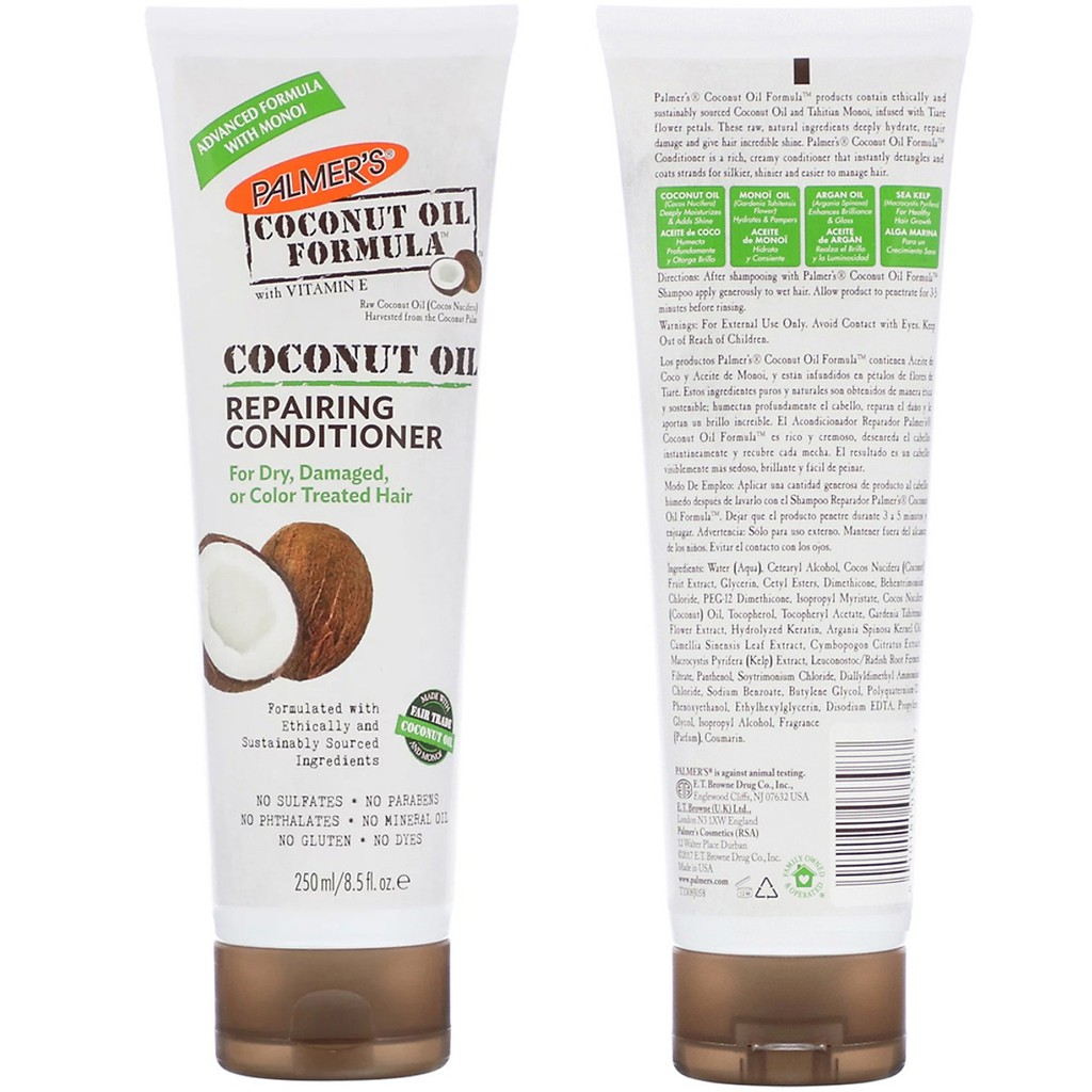 Dầu xã dưỡng tóc dầu dừa Palmer's Coconut Oil Formula (250ml)