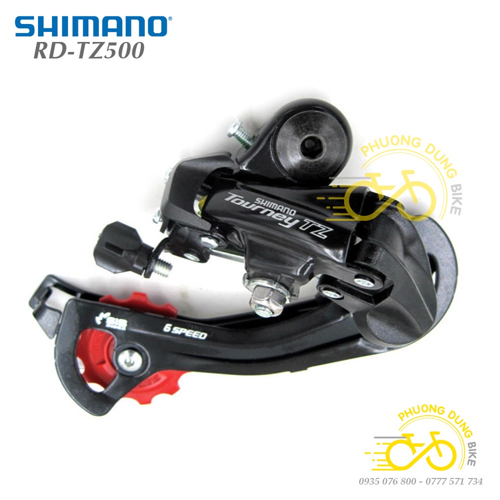 Củ cùi đề sau xe đạp SHIMANO TOURNEY RD-TZ500 5-6-7 Speed - Hàng chính Hãng