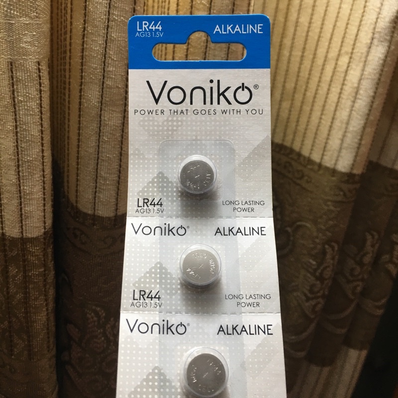 PIN VONIKO USA ALKALINE LR44/AG13 1.5V VỈ 1 VÀ 5 VIÊN
