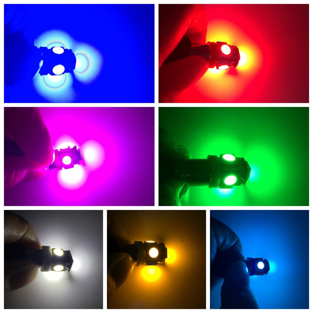 Bộ 2 bóng đèn BA9S 5050 5smd H6W T11 T4W 5smd 24V chất lượng cao cho xe hơi