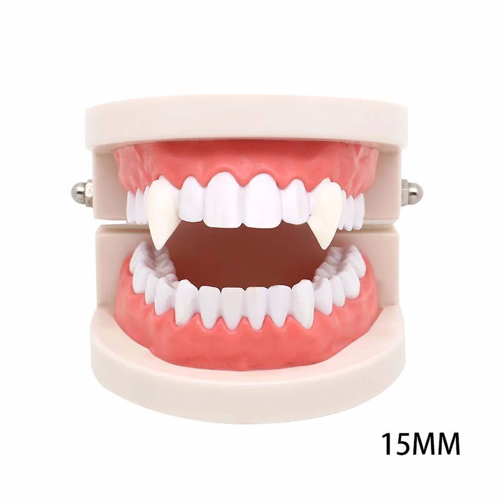 Set 2 Răng Nanh Giả Hóa Trang Zombie Bằng Nhựa Resin An Toàn Cho Bé