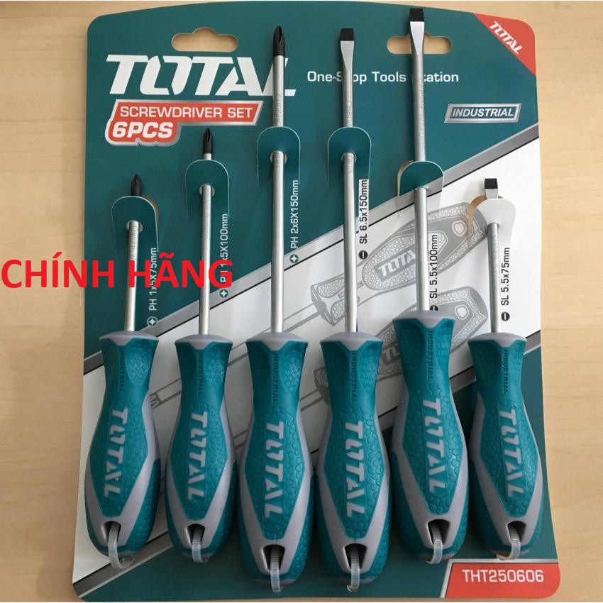 ĐỒ NGHỀ TOTAL Bộ 6 tua vít THT250606