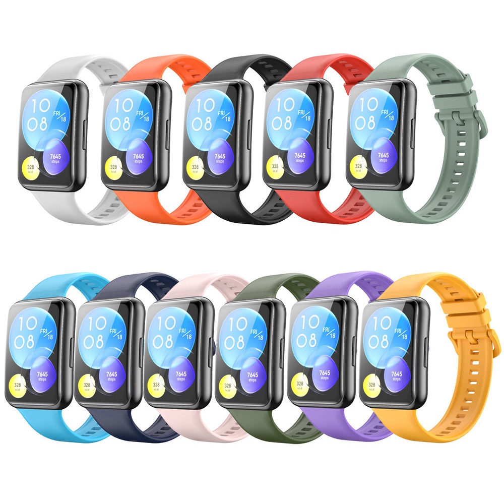 Dây Đeo Silicone Thay Thế Cho Đồng Hồ Thông Minh Huawei Watch Fit 2