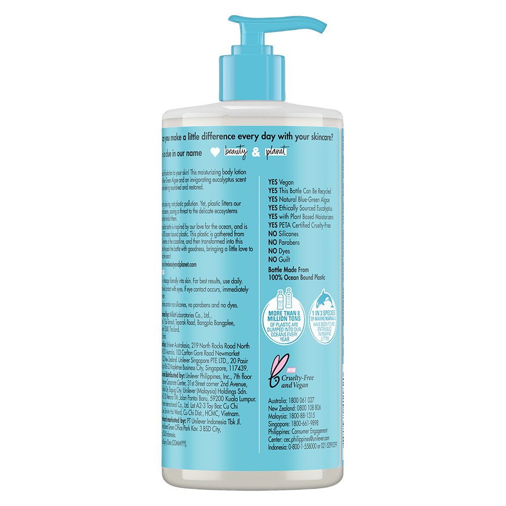 Sữa dưỡng thể LOVE BEAUTY & PLANET Clean Oceans Edition 400ml | BigBuy360 - bigbuy360.vn