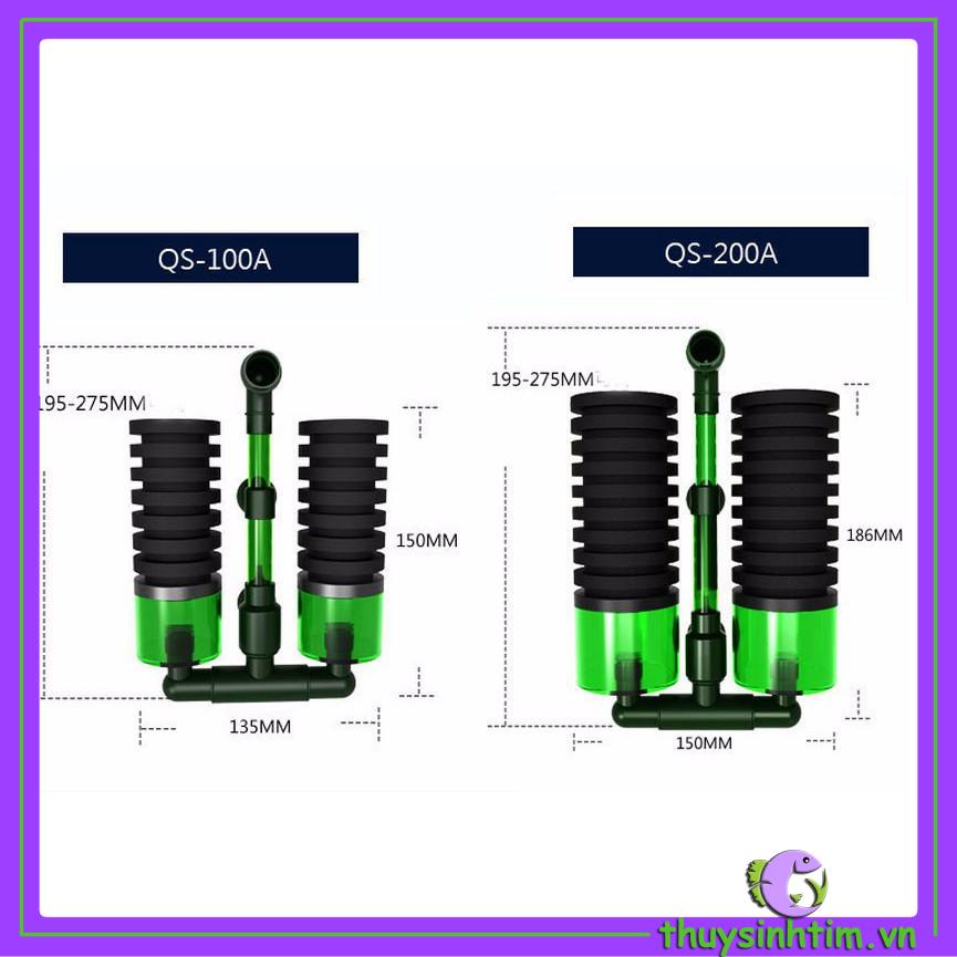 Lọc Vi Sinh QS 100A/200A - Tối Ưu Cho Bể Tép