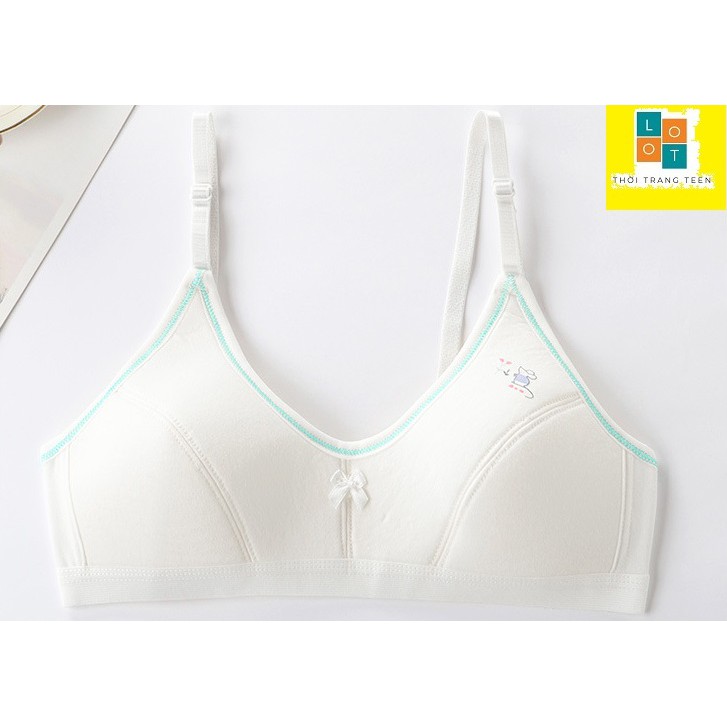 [ Hàng Mới ]Áo lót không gọng nữ sinh trung học(15-18T) chất liệu cotton thoáng mát thiết kế chống chảy xệ hiệu quả