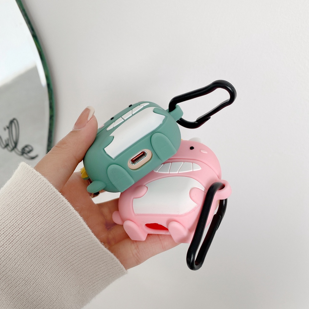 Vỏ Bảo Vệ Hộp Sạc Tai Nghe bluetooth Không Dây Baseus w04+ Bằng Silicon Mềm Họa Tiết Hoạt Hình 3D Dễ Thương