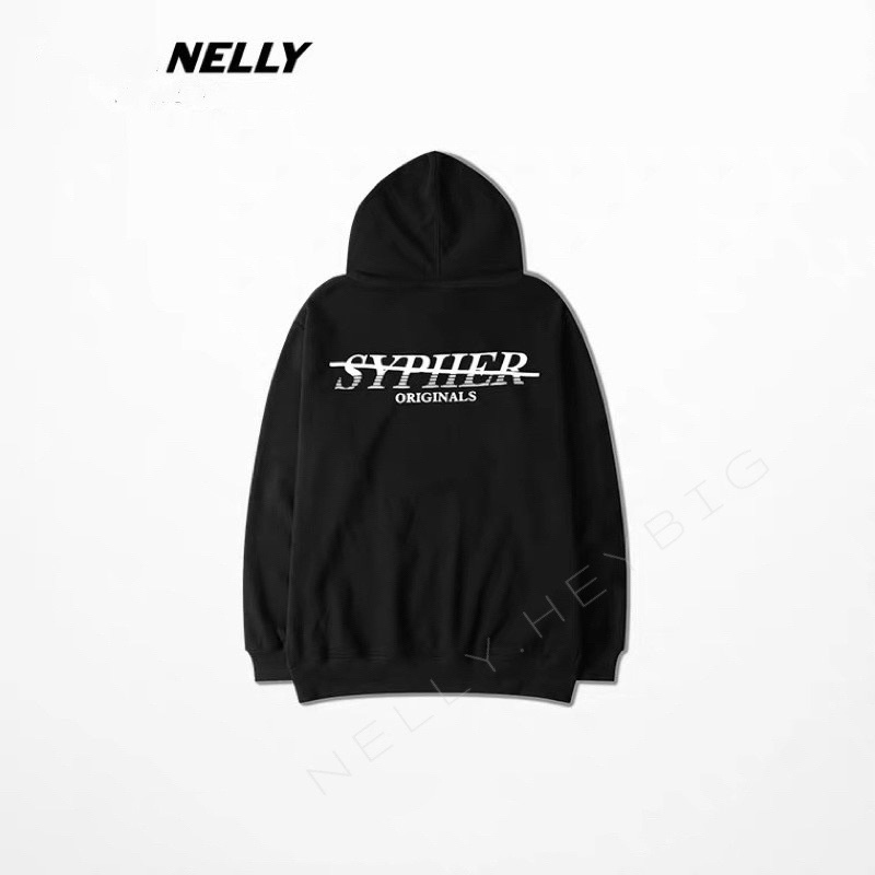 Áo Hoodie nỉ bông NELLY dáng unisex form rộng SYPHER