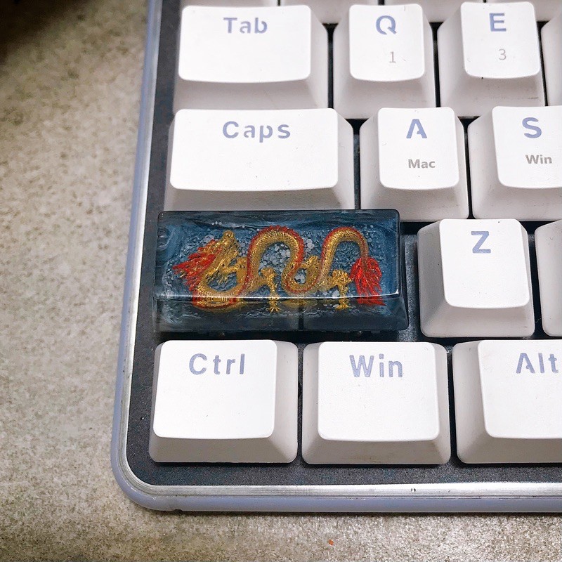 Keycap rồng vàng 🐉 2,25u Enter, Shift trái profile OEM - Keycap Dragon trang trí bàn phím