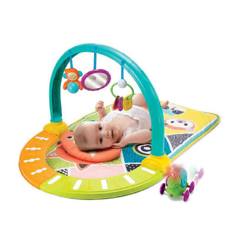 Thảm chơi vận động đa năng kiêm kệ chữ A: Tập với - tập bò - tập đi - Infantino B KIDS 004897