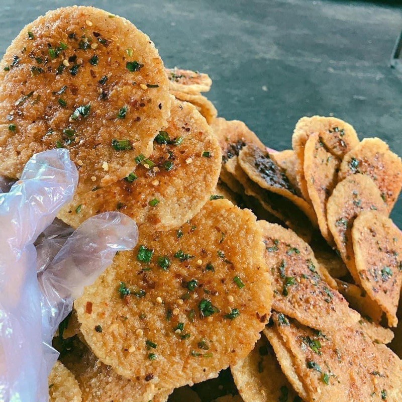 500GR cơm cháy mắm hành nguyên miếng giòn thơm