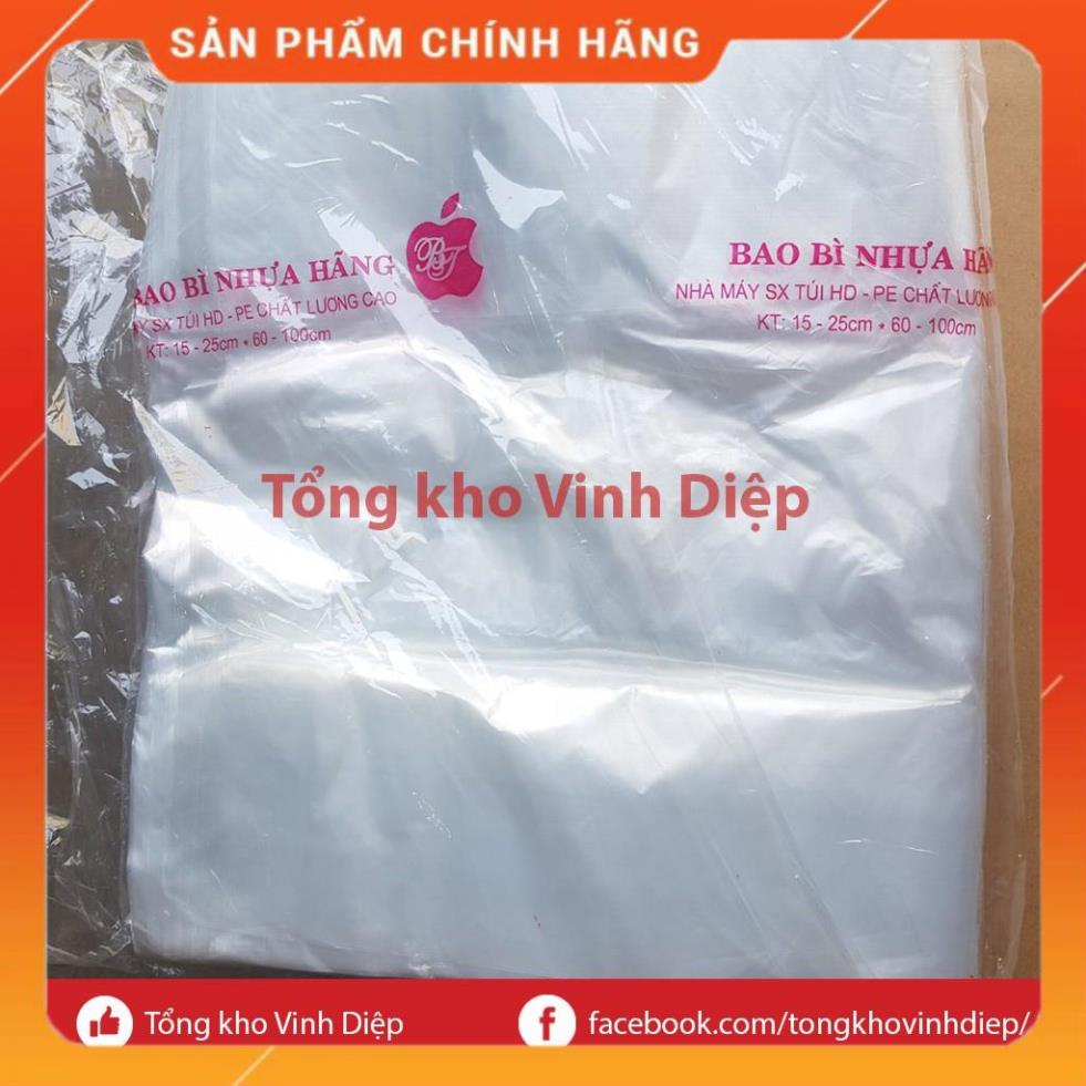 1kg túi nilon bóng 2kg có quai đựng hàng, chất dai, đẹp - 2 màu trắng, hồng