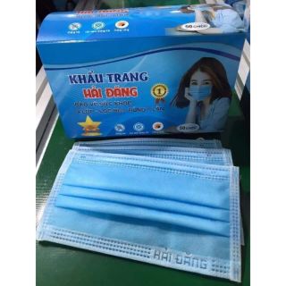 1 hộp khẩu trang y tế 4 lớp kháng khuẩn. 1 hộp 50 cái