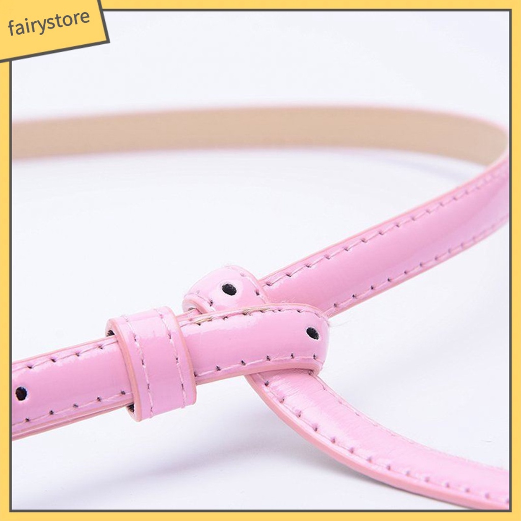 Thắt lưng nữ da giả bản nhỏ thời trang