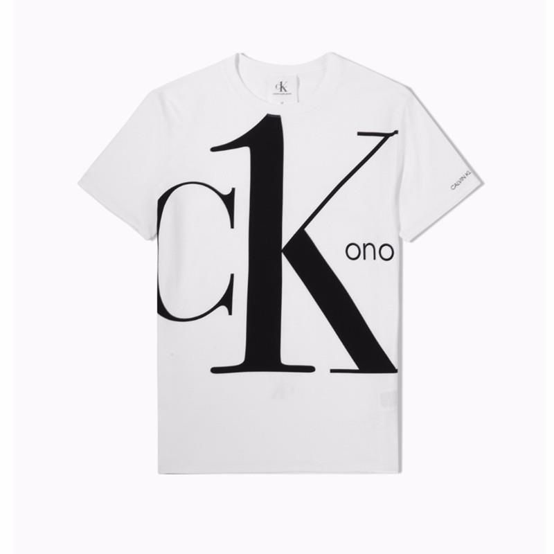 Áo Thun Tay Ngắn Cổ Tròn In Chữ ck-11 Thời Trang Mùa Hè Cho Nam Và Nữ