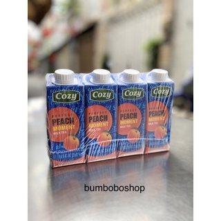 Lốc 4 hộp trà sữa đào/trà tắc mật ong/trà đào sả/trà vải Cozy (225ml/hộp)