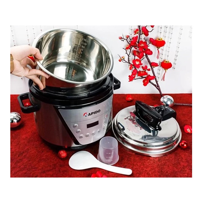Nồi áp suất điện đa năng Rapido RPC900-D