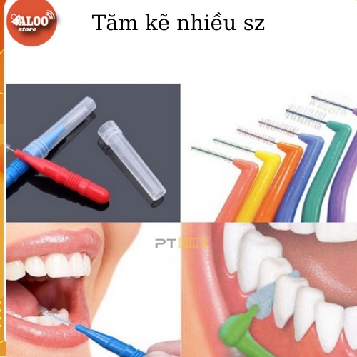 Bàn Chải Kẽ Răng Dạng L Nhiều Size Okamura Asahi Cho Người Niềng Răng Chỉnh Nha