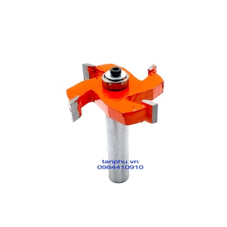 Mũi phay cuốc, móc rãnh 4 cánh 10 ly đến 12ly sâu 20mm