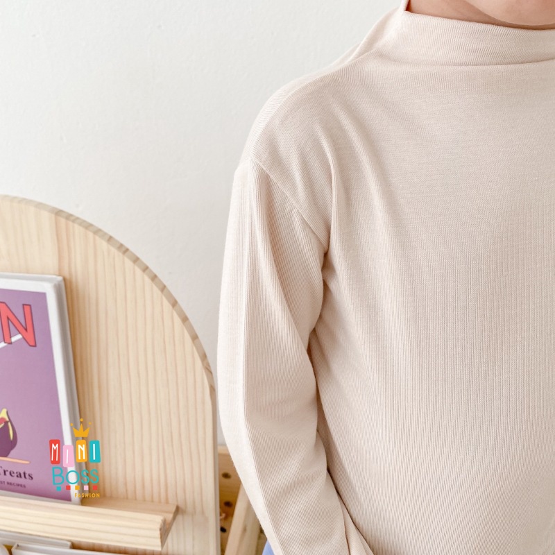 Áo giữ nhiệt 3 phân cho bé trai bé gái 10-26kg QUẢNG CHÂU | Áo thun dài tay giữ nhiệt cổ ba phân, Áo thu đông cho bé
