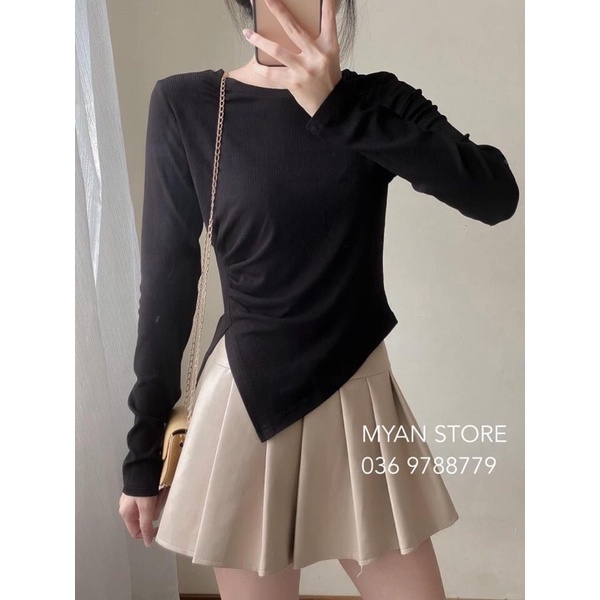 ÁO LEN TĂM LI EO LỆCH VẠT