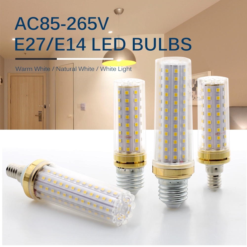 AC85-265V E27 E14 LED Corn Bulb 18W 129 LED Độ sáng cao Đèn tiết kiệm năng lượng cho chiếu sáng gia đình