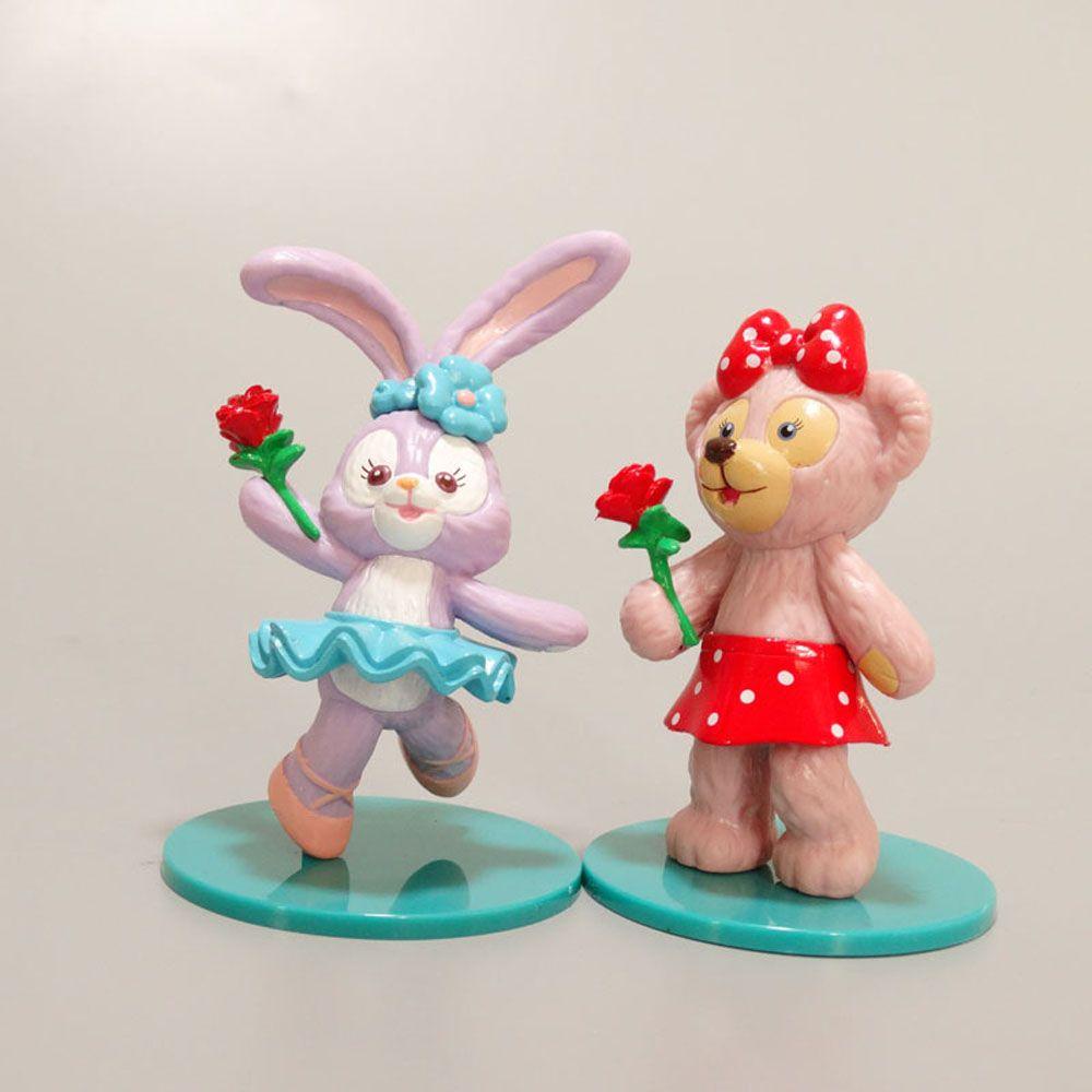 Đồ Chơi Mô Hình Nhân Vật Gấu Thỏ StellaLou Bằng PVC Dễ Thương