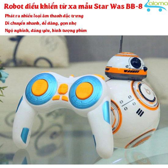 ROBOT ĐIỀU KHIỂN TỪ XA MẪU STAR WARS DROID BB-8 VUI NHỘN- Món quà giải trí cho bé