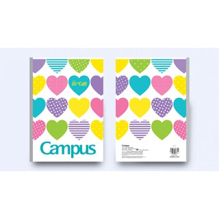 Vở kẻ ngang có lề Campus - SO CUTE (Khổ B5, 80 trang) (Hộp 20 cuốn)