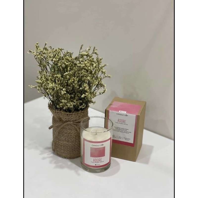 Nến Thơm Candle Cup - Mùi ADORE - Nến thơm an toàn