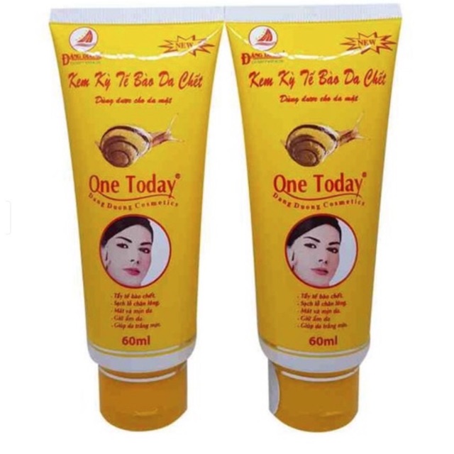 Kem tẩy kỳ tế bào chết One today ốc sên 60ml