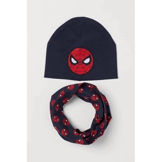 Có ảnh - Set khăn và mũ Spiderman HM cho bé trai
