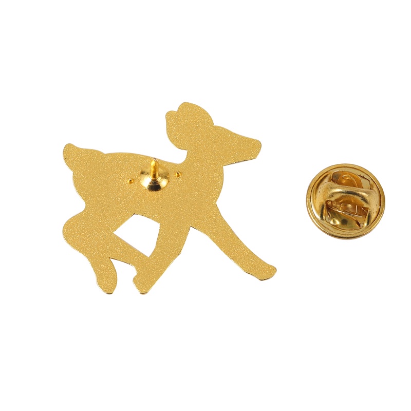 Ghim cài áo QIHE JEWELRY hình chú nai hoạt hình thích hợp làm quà tặng