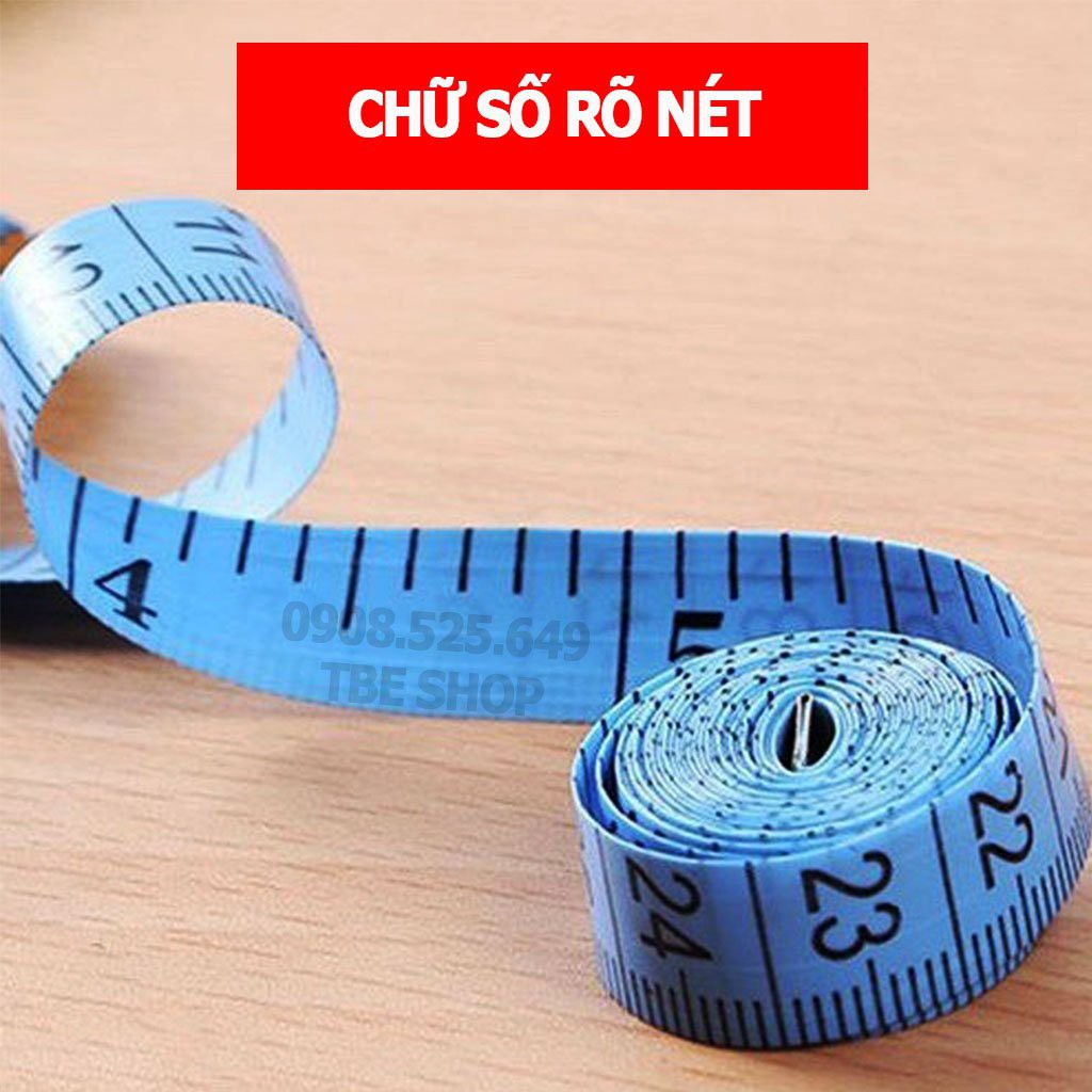 Thước Dây 1.5m ( 150 cm ) Đo 3 Vòng Nhiều Màu Sắc