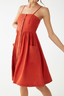Đầm midi linen F21